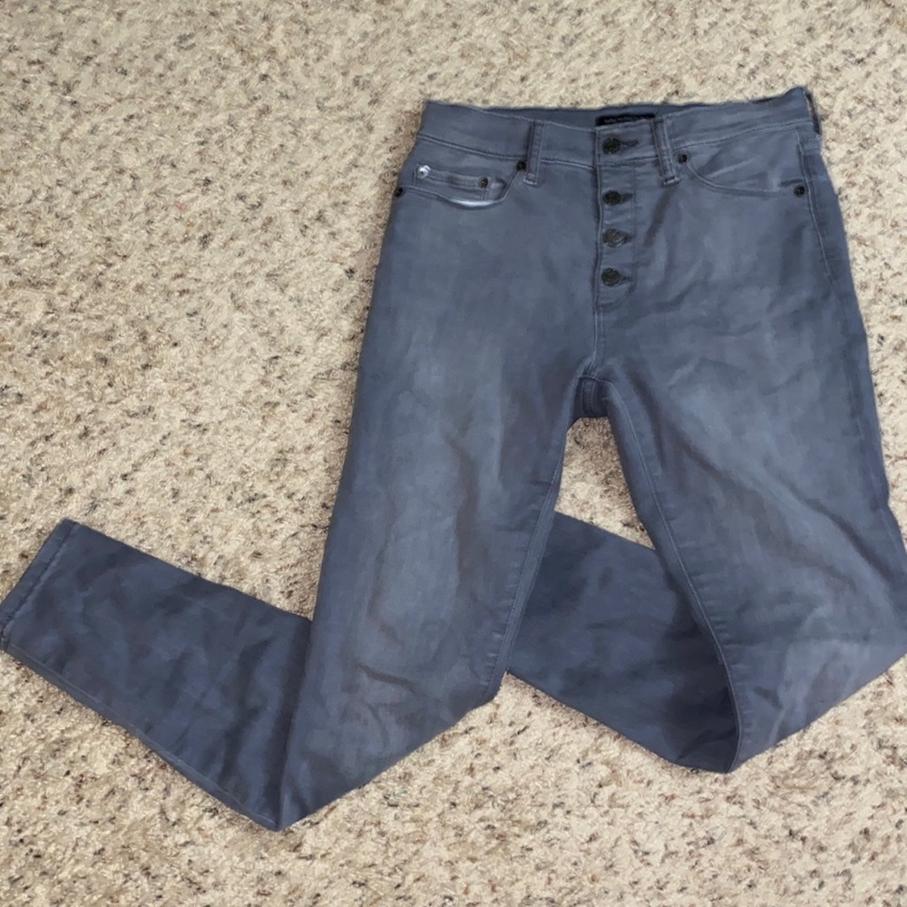 Banana Republic High-Rise Grey Denim Skinny Jeans